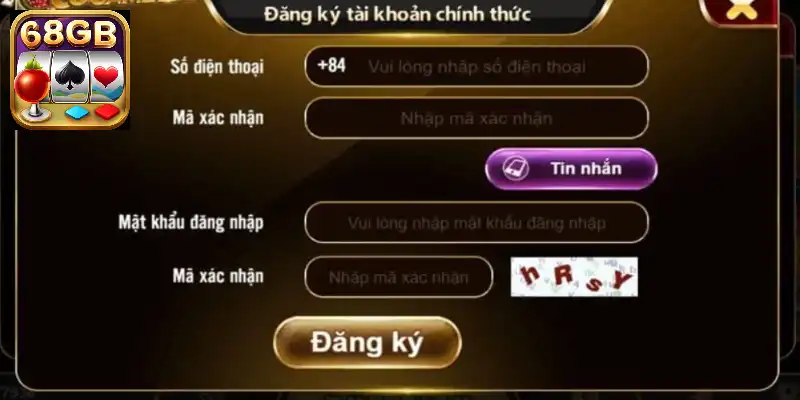 Truy cập vào trang chủ của 68gamebai đăng ký tạo tài khoản